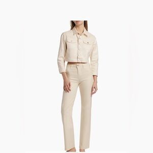 $445 L'AGENCE
Koda Coated Denim Crop Jacket size
Xs